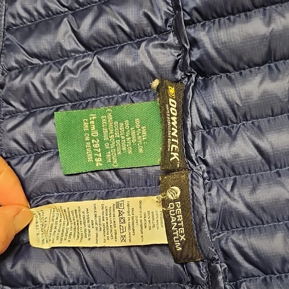 L.L. Bean Navy Quilted Jacket - Picture 4 of 4
